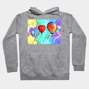 Cartoon Hot Air Ballons Hoodie